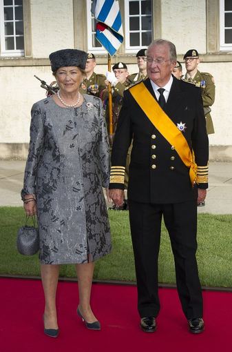 Король Бельгии Альберт II с королевой Паолой