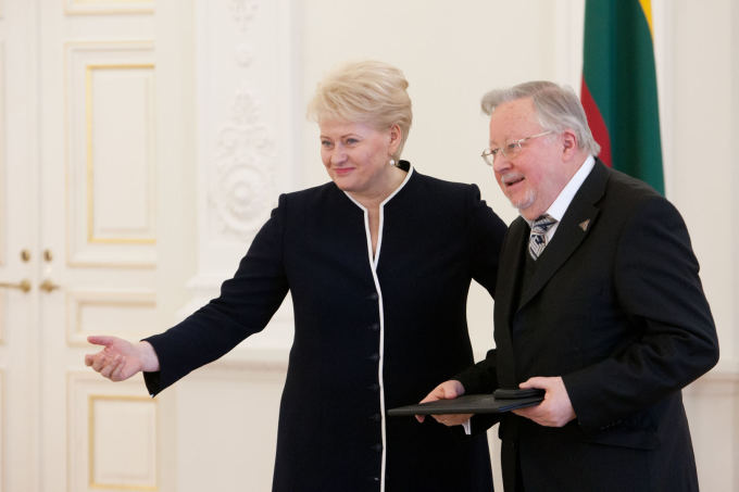 Dalia Grybauskaitė ir Vytautas Landsbergis